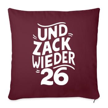 Fléchettes Fléchettes Joueur de fléchettes Fléchettes Sport - Housse de coussin décorative 45 x 45 cm - bordeaux - Devant
