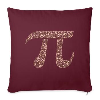 Pi Chiffres Math Nerd Cercle Nombre Pi Symbole - Housse de coussin décorative 45 x 45 cm - bordeaux - Devant