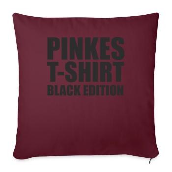 Drôle Srkastic Ironie Black Edition - Housse de coussin décorative 45 x 45 cm - bordeaux - Devant