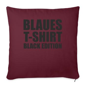 Drôle Srkastic Ironie Black Edition - Housse de coussin décorative 45 x 45 cm - bordeaux - Devant