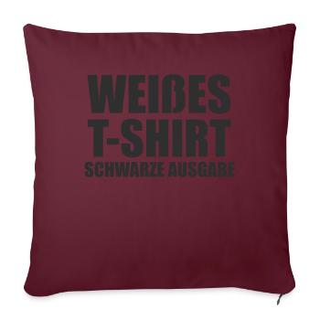 Drôle Srkastic Ironie Black Edition - Housse de coussin décorative 45 x 45 cm - bordeaux - Devant