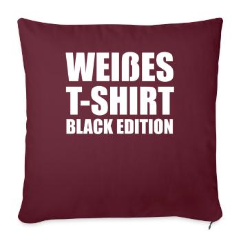 Drôle Srkastic Ironie Black Edition - Housse de coussin décorative 45 x 45 cm - bordeaux - Devant