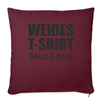 Drôle Srkastic Ironie Black Edition - Housse de coussin décorative 45 x 45 cm - bordeaux - Devant