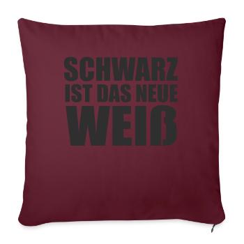 Drôle Srkastic Ironie Black Edition - Housse de coussin décorative 45 x 45 cm - bordeaux - Devant