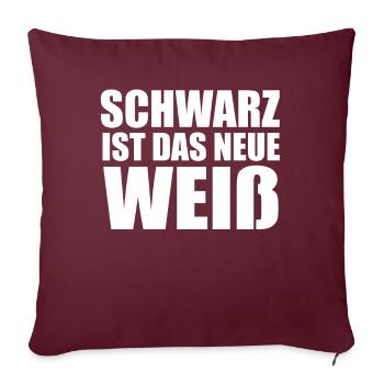 Drôle Srkastic Ironie Black Edition - Housse de coussin décorative 45 x 45 cm - bordeaux - Devant
