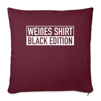 Drôle Srkastic Ironie Black Edition - Housse de coussin décorative 45 x 45 cm - bordeaux - Devant