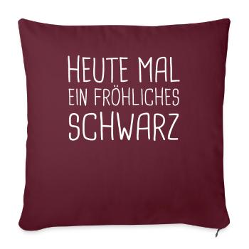 Drôle Srkastic Ironie Black Edition - Housse de coussin décorative 45 x 45 cm - bordeaux - Devant