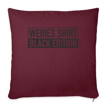 Drôle Srkastic Ironie Black Edition - Housse de coussin décorative 45 x 45 cm - bordeaux - Devant