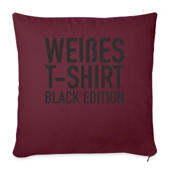 Drôle Srkastic Ironie Black Edition - Housse de coussin décorative 45 x 45 cm - bordeaux - Devant