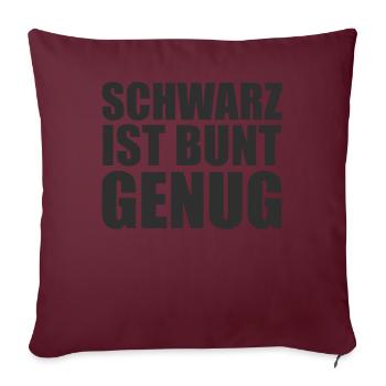 Drôle Srkastic Ironie Black Edition - Housse de coussin décorative 45 x 45 cm - bordeaux - Devant
