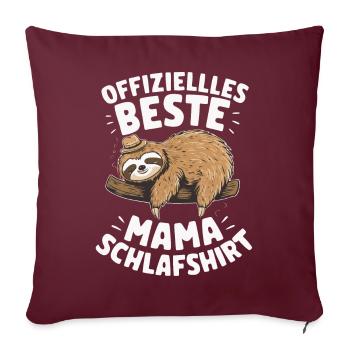 Paresseux Paresseux Animal Dormant Paresseux - Housse de coussin décorative 45 x 45 cm - bordeaux - Devant