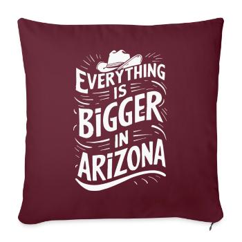Arizona, États-Unis, Amérique - Housse de coussin décorative 45 x 45 cm - bordeaux - Devant