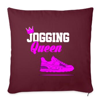 Jogging Running Runner Funny Sayings Gift 7 - Housse de coussin décorative 45 x 45 cm - bordeaux - Devant