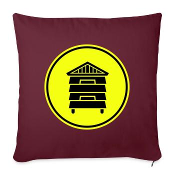 Apiculteur - Housse de coussin décorative 45 x 45 cm - bordeaux - Devant
