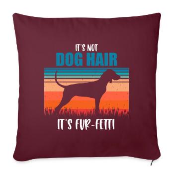 Black and Tan Coonhound - Sofakissenbezug 45 x 45 cm - Burgunderrot - Vorne