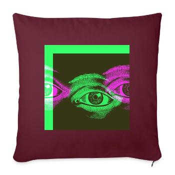 Pop Art - Sofakissenbezug 45 x 45 cm - Burgunderrot - Vorne
