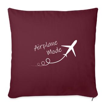 Airplane Mode Adventure Abenteuer Flugzeug - Sofakissenbezug 45 x 45 cm - Burgunderrot - Vorne