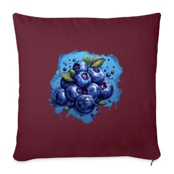 Myrtille - Housse de coussin décorative 45 x 45 cm - bordeaux - Devant