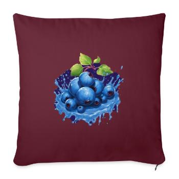 Myrtille - Housse de coussin décorative 45 x 45 cm - bordeaux - Devant