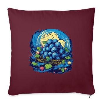 Myrtille - Housse de coussin décorative 45 x 45 cm - bordeaux - Devant