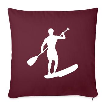 SUP Sportler Design - Sofakissenbezug 45 x 45 cm - Burgunderrot - Vorne