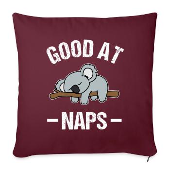 Koala Good At Naps - Sofakissenbezug 45 x 45 cm - Burgunderrot - Vorne