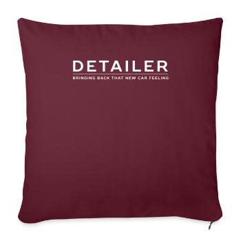 Detailer lavage de voiture Tuning Lover Car Care - Housse de coussin décorative 45 x 45 cm - bordeaux - Devant