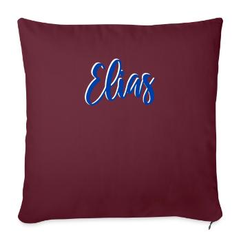Elias - Housse de coussin décorative 45 x 45 cm - bordeaux - Devant