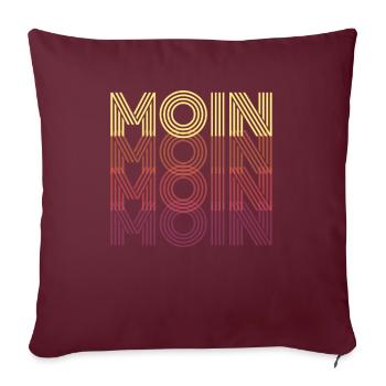 Moin Moin - Sofakissenbezug 45 x 45 cm - Burgunderrot - Vorne