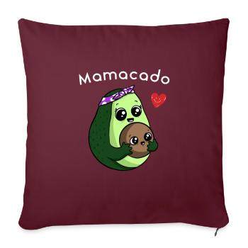 Conception Mamacado pour les futurs parents et les mères avec - Housse de coussin décorative 45 x 45 cm - bordeaux - Devant