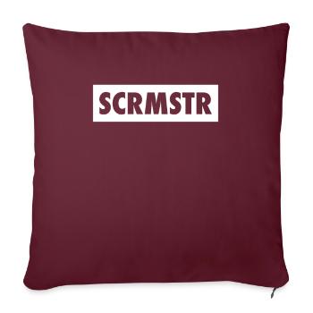 SCRMSTR - Scrum Master - Sofakissenbezug 45 x 45 cm - Burgunderrot - Vorne