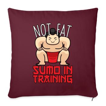 Not Fat Sumo In Training Sumo Ringer Geschenk - Sofakissenbezug 45 x 45 cm - Burgunderrot - Vorne
