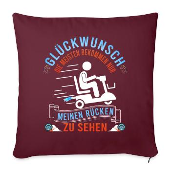 Seniorenmobil Altenheim Senioren Spruch Cooler Opa - Sofakissenbezug 45 x 45 cm - Burgunderrot - Vorne