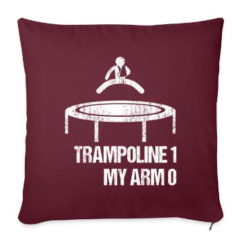 Arm fracture child arm Broken trampolines 1 My Arm 0 - Sofa pillowcase 17,3'' x 17,3'' (45 x 45 cm) - burgundy - Front