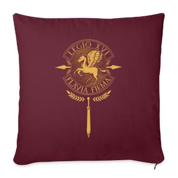 Legio XVI Flavia Firma - Römische Legion - Sofakissenbezug 45 x 45 cm - Burgunderrot - Vorne