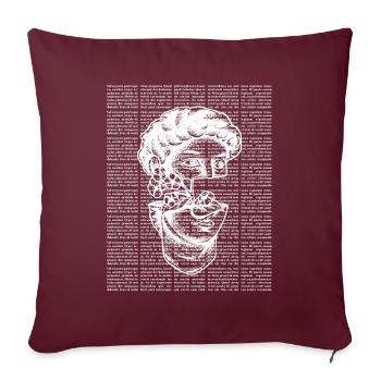 Dark Academia Esthétique David Michelangelo - Housse de coussin décorative 45 x 45 cm - bordeaux - Devant