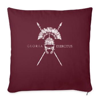 Römischer Zenturio - Gloria Exercitus - Sofakissenbezug 45 x 45 cm - Burgunderrot - Vorne