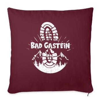 Bad Gastein wandern Snowboarden Österreich - Sofakissenbezug 45 x 45 cm - Burgunderrot - Vorne