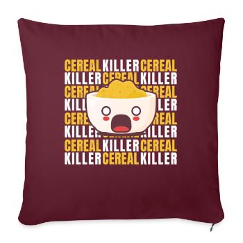 Cereal Killer Halloween Costume Muesli - Housse de coussin décorative 45 x 45 cm - bordeaux - Devant