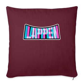 Lappen Repeat Festival EDM Musik - Sofakissenbezug 45 x 45 cm - Burgunderrot - Vorne