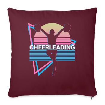 Cheerleader Cheerleading Vaporwave Ästhetisches Ge - Sofakissenbezug 45 x 45 cm - Burgunderrot - Vorne