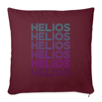 Helios Dieu Grec Ancien Grec Rétro - Housse de coussin décorative 45 x 45 cm - bordeaux - Devant