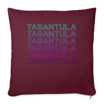 Tarentule Araignée Rétro - Housse de coussin décorative 45 x 45 cm - bordeaux - Devant