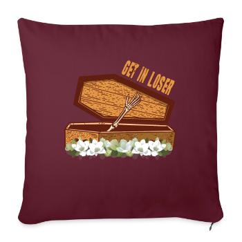 Get In Loose Coffin Halloween - Housse de coussin décorative 45 x 45 cm - bordeaux - Devant