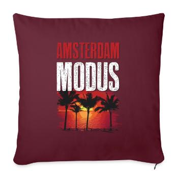 Amsterdam Mode - Housse de coussin décorative 45 x 45 cm - bordeaux - Devant