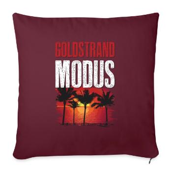 Mode Sables dorés - Housse de coussin décorative 45 x 45 cm - bordeaux - Devant