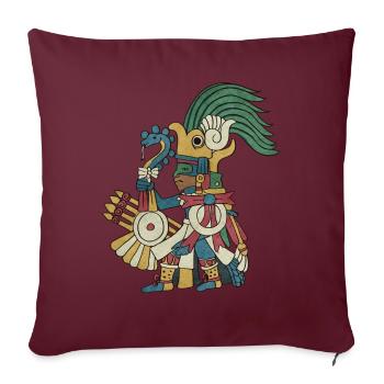 Huitzilopochtli Aztèque Dieu Aztèque Mythologie Maya - Housse de coussin décorative 45 x 45 cm - bordeaux - Devant