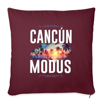 Cancun Mode - Housse de coussin décorative 45 x 45 cm - bordeaux - Devant