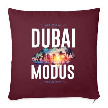 Mode Dubaï - Housse de coussin décorative 45 x 45 cm - bordeaux - Devant