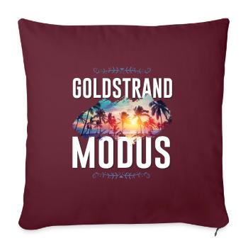 Mode Sables dorés - Housse de coussin décorative 45 x 45 cm - bordeaux - Devant